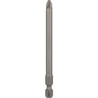 Bosch 2607001583 Extra Hard Screwdriver Bit, Pz 2, 89mm Length, Blue