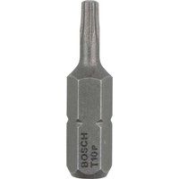 Bosch 2607001604 Extra Hard Screwdriver Bit, T10, 25mm Length, Silver