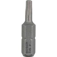 Bosch 2607001607 Extra Hard Screwdriver Bit, T15, 25mm Length, Silver