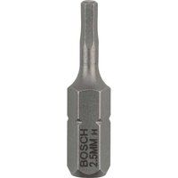 Bosch 2607001720 Extra Hard Screwdriver Bit, Is 2.5, 25mm Length, Blue