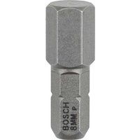 Bosch 2607001730 Extra Hard Screwdriver Bit, Is 8, 25mm Length, Blue