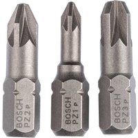 Bosch 3 Piece Pozi Screwdriver Bit Set