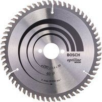 Bosch Optiline Wood circular saw blade 190 x 30 x 2,6 mm, 60