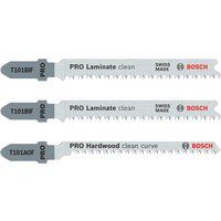 Bosch 3-piece jigsaw blade set T 101 BIF (2x); T 101 AOF