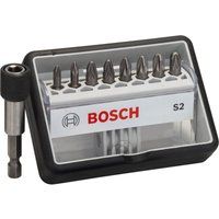 Bosch 2607002561 Extra Hard Screwdriver Bits Plus Holder, Pz, 25mm Length
