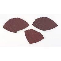 Bosch 2607019500 25 Delta Sanding Sheets Mixed, 60-240 Grit, Red