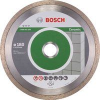 Bosch 2608602204 Ceramic Diamond Cutting Disc, 180mm, 22.23mm x 1.6mm x 7mm, Silver/Grey