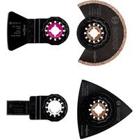 Bosch 4 Piece Grout and Tiling Starlock Oscillating Multi Tool Blade Set