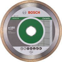 Bosch Professional 2608602536 Standard for Ceramic Diamond Cutting disc, Silver/Grey, 180 mm