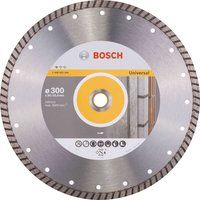 Bosch 2608602586 Standard for Universal Turbo Diamond Cutting Disc, 300mm Ø, 20/25.40mm x 3mm x 10mm