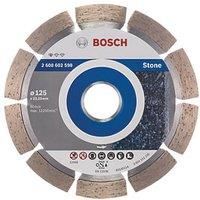 Bosch Professional 1x Standard for Stone Diamond Cutting Disc (for Concrete, Granite, Ø 125 x 22.23 x 1.6 x 10 mm, Accessories for Angle Grinders)