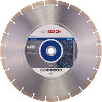 Bosch 2608602603 Standard for Stone Diamond Cutting Disc, 350mm Ø, 20/25.40mm x 3.1mm x 10mm, Silver/Grey