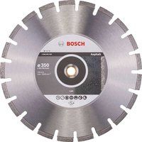 Bosch Accessories 2608602625 Standard for Asphalt Diamond Cutting Disc, 350mm Ã˜, 20/25.40mm x 3.2mm x 10mm, Silver