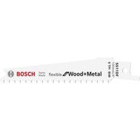 Bosch Professional 5 pieces Sabre Saw Blade S 511 DF Flexible for Wood and Metal (Length 100 mm, sabre saw accessories)