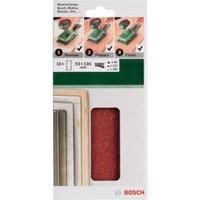 Bosch Home and Garden 2609256A86 10-Piece Sanding Sheet Set for Orbital Sanders 93 x 185, 4 x 60 4 x 120 2 x 180