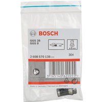 Bosch 2608570138 Collett without Locking Nut for GGS Grinder, 8mm, Black/Silver