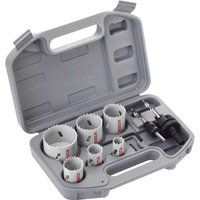 Bosch 2608580804 HSS Electricians Hole Saw Set, Blue, 9 Pcs