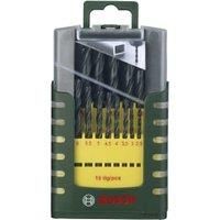 Bosch Home and Garden 2607017151 19-Piece HSS-R Metal Drill bit Set, Black