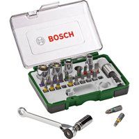 Bosch Green Screwdriving Set with Mini Ratchet 2607017160