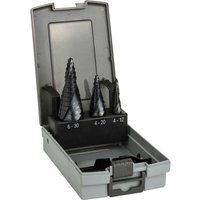 Bosch 3 Piece HSS-AlTiN Step Drill Bit Set