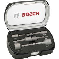 Bosch Professional 2608551079 6-Piece nutsetter Set 50 mm 6, 7, 8, 10, 12, 13 mm, Grey, BPSTL17627-2608551079