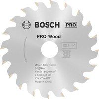 Bosch 2608643071 1 x Circular Saw Blade Optiline Wood, 85 x 15 x 1.1 mm, Number of Teeth 20