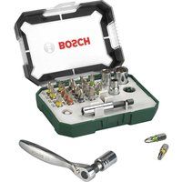 Bosch 26 Piece Screwdriver Bit &  Ratchet Set