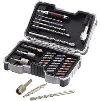 Bosch Professional 2607017326 2 607 017 326" Pro Concrete Drill/Screwdriver Set, Black, Set of 35 Pieces