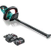 Bosch Cordless Hedge Trimmer AHS 50-20 LI (1 Battery, 18 V System, Stroke Length: 20 mm, In Cardboard Box)