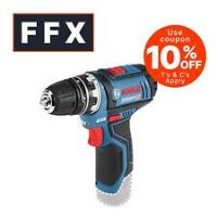 Bosch Professional GSR 12V-15 FC Cordless Drill Driver + GFA-12B Drill Chuck Adapter (Without Battery and Charger) - L-Boxx