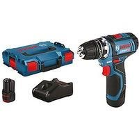 Bosch GSR 12V-15 FC 12v FlexiClick Drill Driver with GFA 12-B Chuck & 2x 2.0Ah B