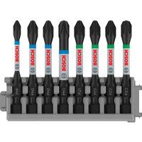 Bosch 8 Piece Impact Control Phillips and Pozi Screwdriver Bit Set