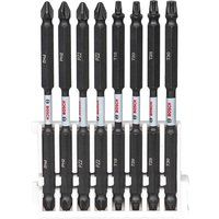 Bosch Professional 8pcs. Double Screwdriver Bit Set (Impact Control, T/PZ/PH Bits, Length 110mm, Pick and Click, Accessory Impact Drill)