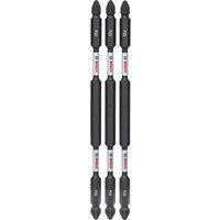 Bosch Professional 2608522359 3-Piece Double Screwdriver Set Pozidriv Impact Control, 3X PZ2-PZ2 Bits Length: 150 mm, Pick and Click, Cranberry