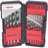 BOSCH 18 Piece HSS Metal, Wood, Plastics Drill Bit 1.0mm To 10mm Set, 2608577350