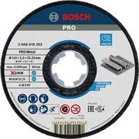Bosch Professional Straight Cutting Disc Expert (for Metal, X-LOCK, Diameter 115 mm, Bore Diameter: 22.23 mm, Thickness: 2.5 mm)
