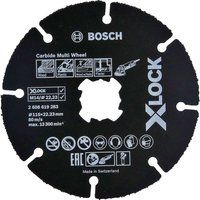 Bosch Professional 2608619283 Cutting Disc Expert (for Wood and Plastic, X-LOCK, Diameter 115 mm, Bore Diameter: 22.23 mm, Thickness: 1 mm)