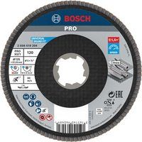 Bosch Professional 2608619204 Angled Flap Disc Best (for Metal, X-LOCK, X571, Diameter 125 mm, Grit Size K120)