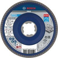 Bosch Professional 2608619207 Straight Flap Disc Best (for Metal, X-LOCK, X571, Diameter 115 mm, Grit Size K80, Bore Diameter 22.23 mm)