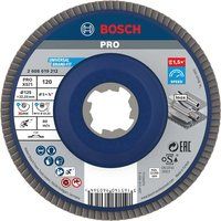 Bosch X Lock Zirconium Abrasive Straight Flap Disc 125mm 120g Pack of 1