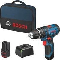 Bosch 06019B697J GSB 12V-15 2x2.0Ah Cordless Combi Drill Kit