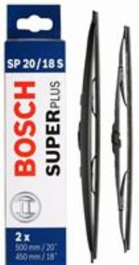 Bosch Sp20/18S Wiper Blades - Front Pair