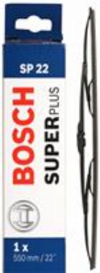 Bosch Wiper Blade Super Plus SP22, Length: 550mm £ Single Front Wiper Blade