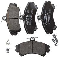 Bosch BP182 Brake Pads - Front Axle - ECE-R90 Certified - 1 Set of 4 Pads