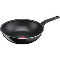 Tefal B55519 Easy Cook & Clean Wok Pan 28 cm | Non-Stick Coating | Safe | Thermal Signal | Stable Base | Ideal Shape | Healthy Cooking | Black