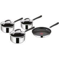 Tefal Jamie Oliver Stainless Steel 4-Piece Pan Set