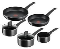 TEFAL Titanium Force 5 Piece SET Non-Stick Saucepans & Frying Pans NEW FREE POST