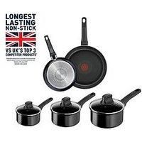 Tefal Induction Hob Titanium Excellence Non-Stick 5 pcs Saucepan Frying Pan Set