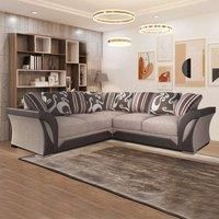 Fabric 3+2 and Corner Sofa Set for Modern Living Spaces Beige/Brown Corner