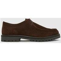 Schuh Presley Suede Apron Lace Up Shoe - Brown